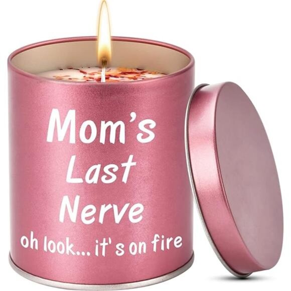 Mom's Last Nerve' Scented Candle: Fun Mom Gift - 9oz - Picture 7 of 7